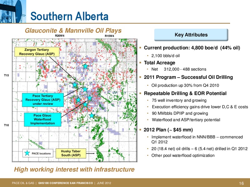 GLOBAL HUNTER SECURITIES 100 ENERGY CONFERENCE – Pace Oil & Gas Ltd. – slide 15