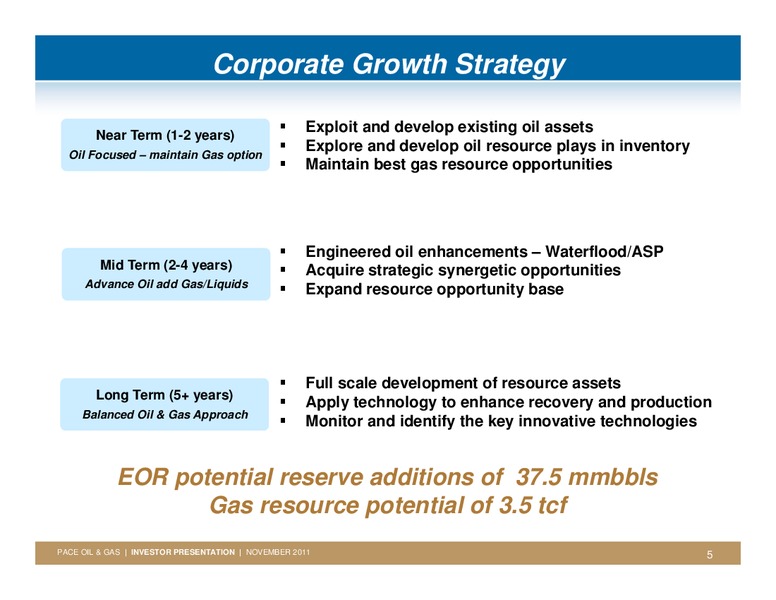 FIRSTENERGY SOCIETE GENERALE ANNUAL ENERGYGROWTH CONFERENCE – Pace Oil & Gas Ltd. – slide 4