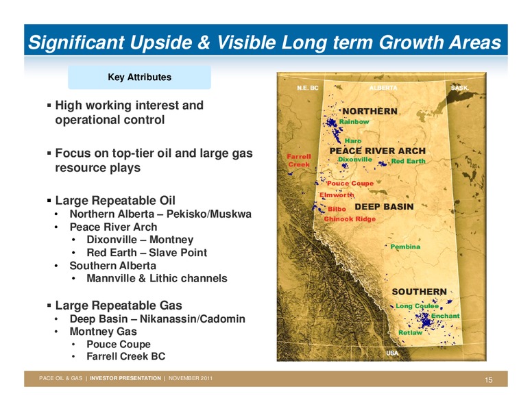 FIRSTENERGY SOCIETE GENERALE ANNUAL ENERGYGROWTH CONFERENCE – Pace Oil & Gas Ltd. – slide 14