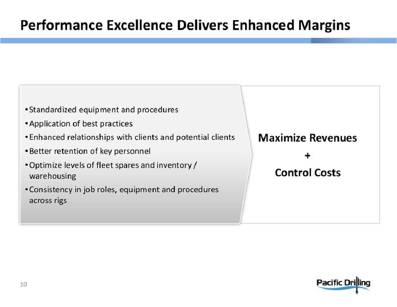 HOWARD WEILS 41ST ANNUAL ENERGY CONFERENCE – Pacific Drilling S.A. – slide 10