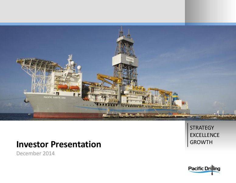 Investor Presentation – Pacific Drilling S.A. – slide 1