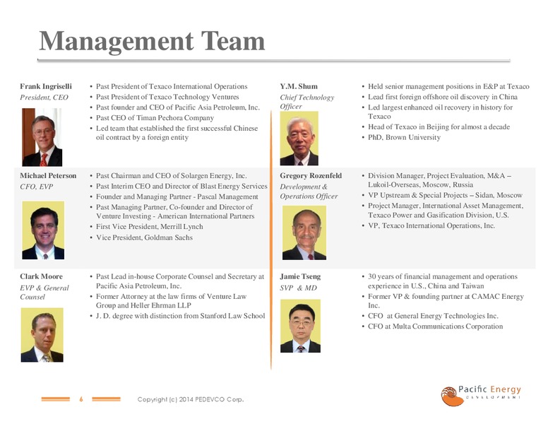 August 2014 Company Presentation – Pacific Energy Development – slide 5