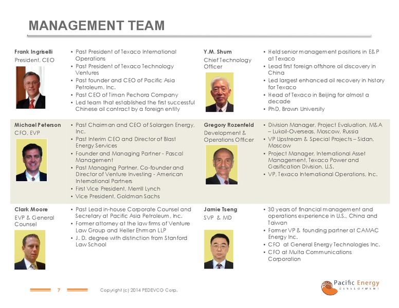 IPAA OGIS PRESENTATION – Pacific Energy Development – slide 6