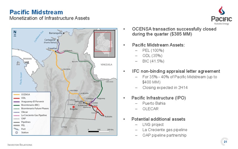 INVESTOR PRESENTATION – Pacific Rubiales Energy Corp. – slide 22