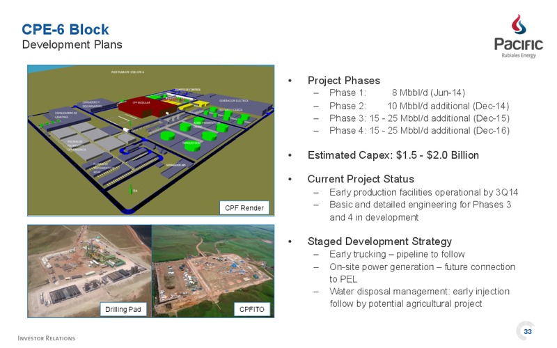 INVESTOR PRESENTATION – Pacific Rubiales Energy Corp. – slide 35