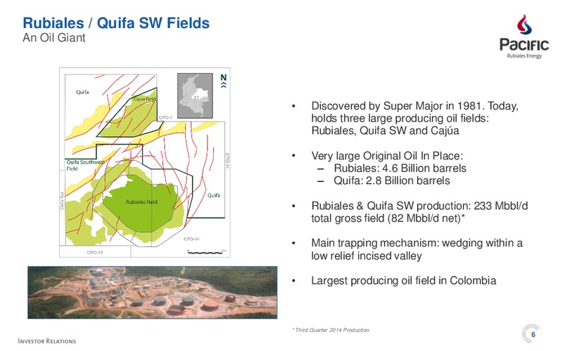 Investor Presentation – Pacific Rubiales Energy Corp. – slide 6