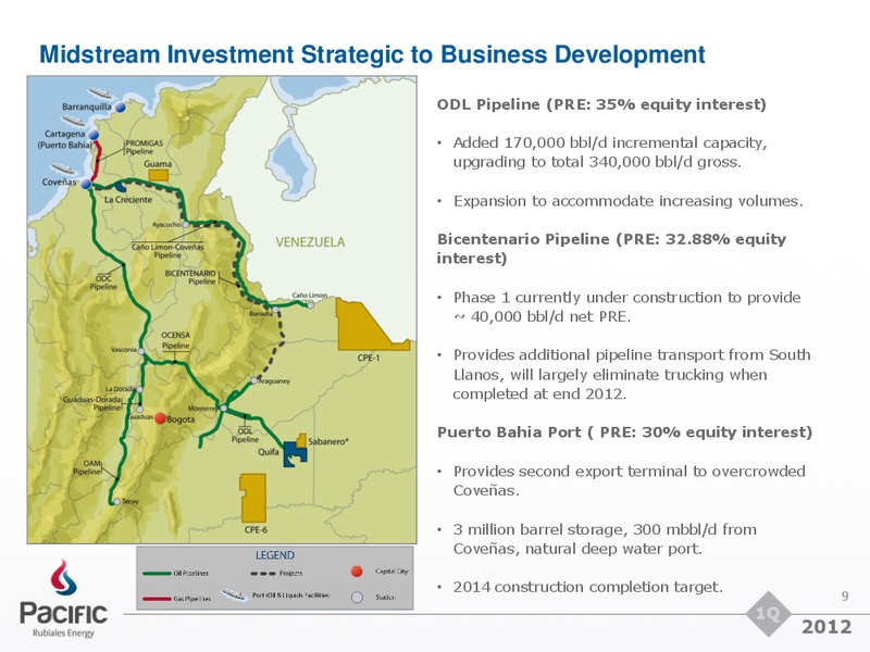 Q1 2012 EARNINGS CALL – Pacific Rubiales Energy Corp. – slide 8