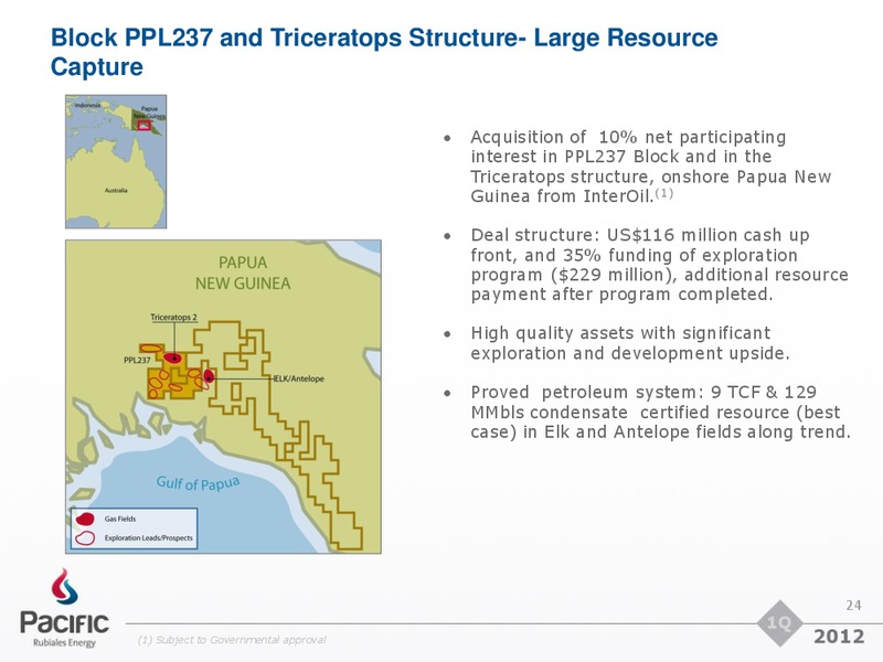 Q1 2012 EARNINGS CALL – Pacific Rubiales Energy Corp. – slide 23