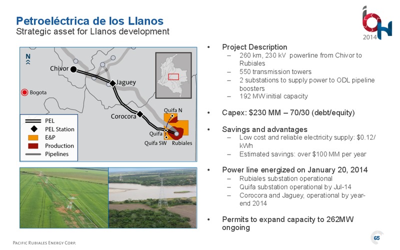 Investor Open House – Pacific Rubiales Energy Corp. – slide 64