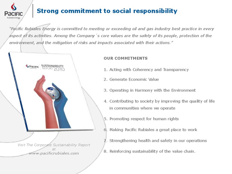 SEPTEMBER 2011 CORPORATE PRESENTATION – Pacific Rubiales Energy Corp. – slide 20