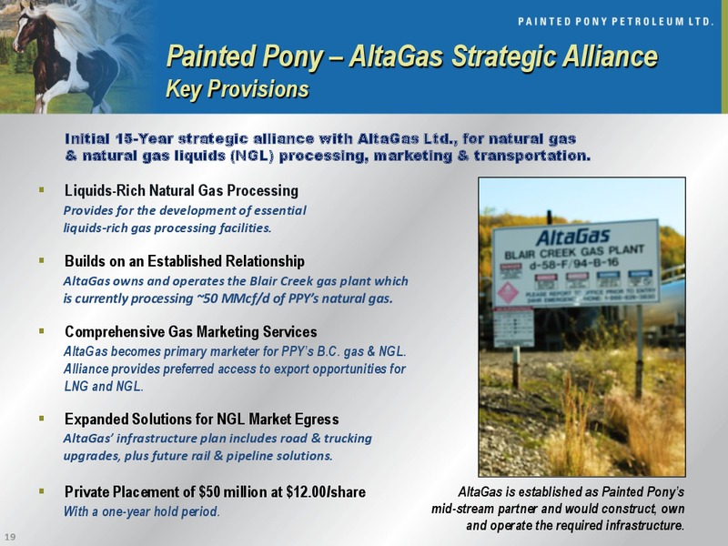 CORPORATE PRESENTATION – Painted Pony Petroleum Ltd – slide 19