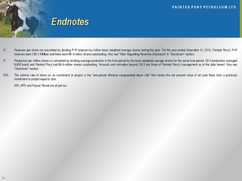 CORPORATE PRESENTATION – Painted Pony Petroleum Ltd – slide 30