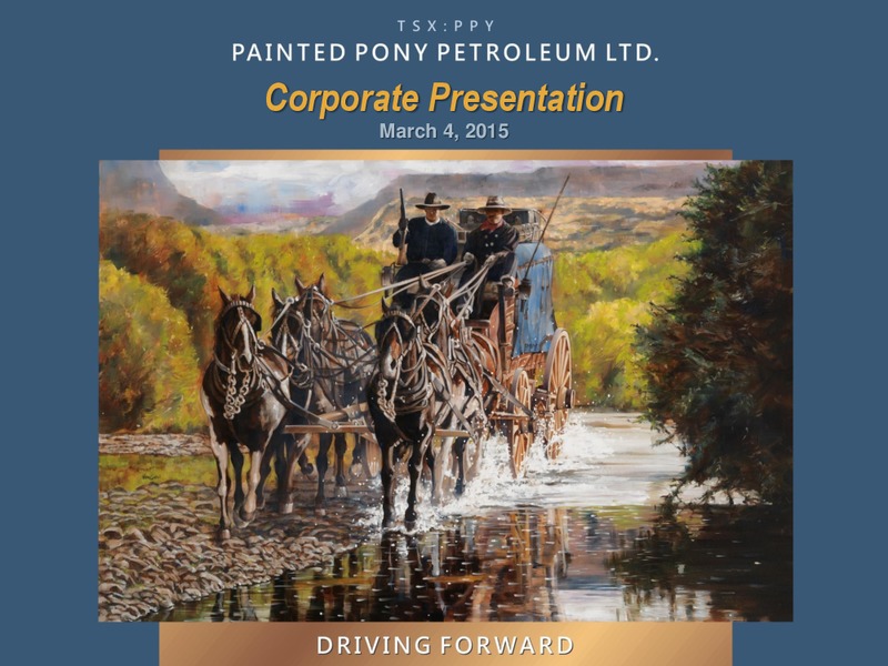 Corporate Presentation – Painted Pony Petroleum Ltd – slide 1