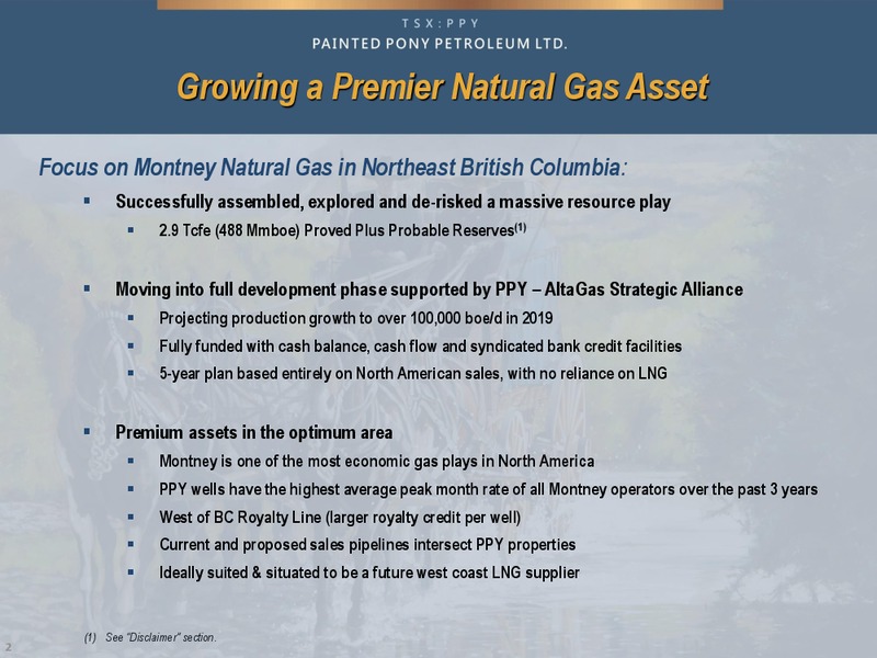 MARCH 2015 CORPORATE PRESENTATION – Painted Pony Petroleum Ltd – slide 2