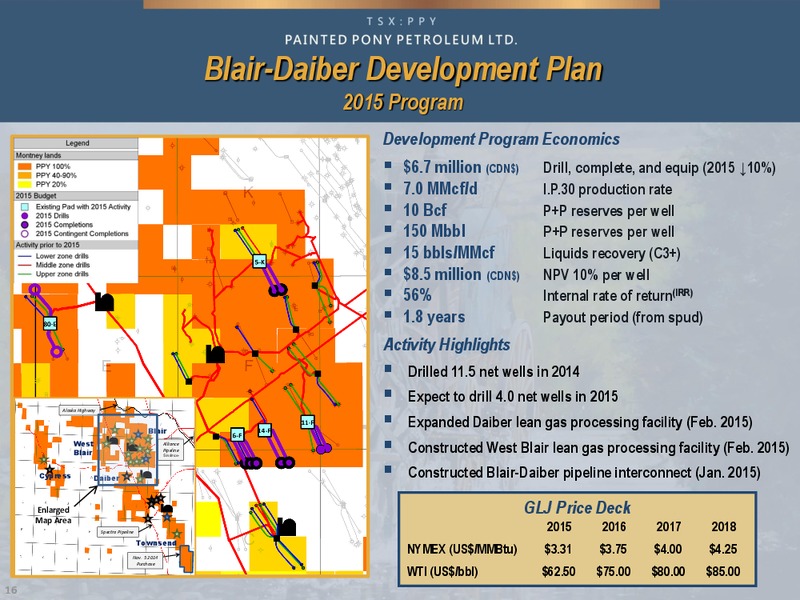 APRI 2015 CORPORATE PRESENTATION – Painted Pony Petroleum Ltd – slide 16
