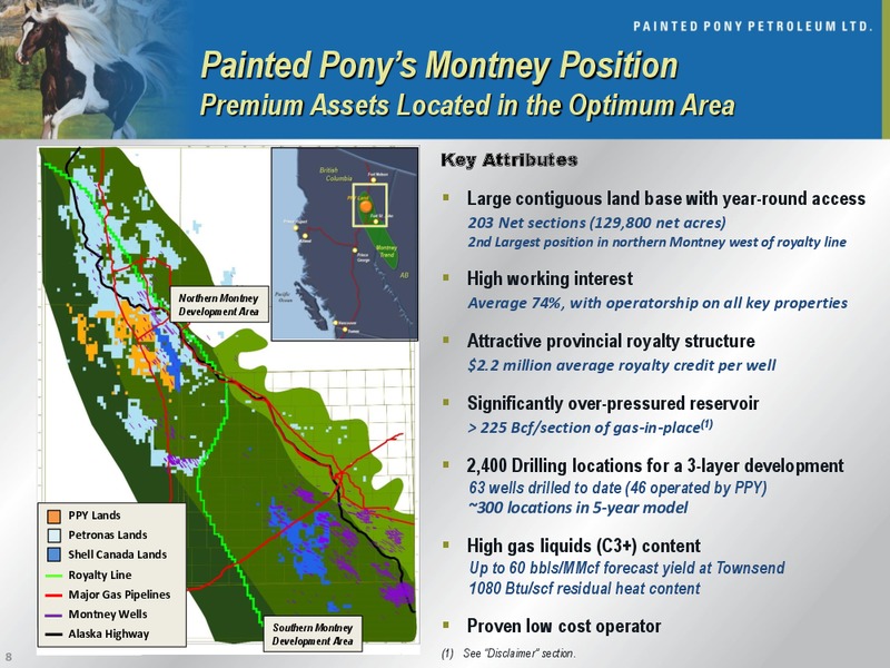 FIRSTENERGY GLOBAL ENERGY CONFERENCE – Painted Pony Petroleum Ltd – slide 8