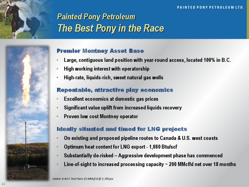 SEPTEMBER 2014 CORPORATE PRESENTATION – Painted Pony Petroleum Ltd – slide 22