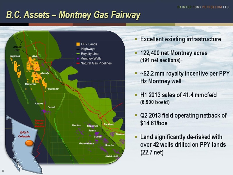 OCTOBER 2013 CORPORATE PRESENTATION – Painted Pony Petroleum Ltd – slide 8