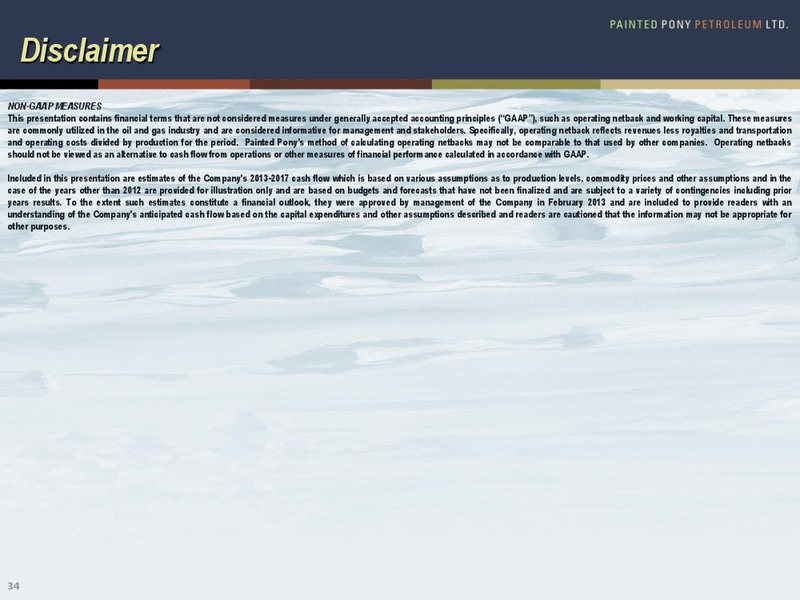 OCTOBER 2013 CORPORATE PRESENTATION – Painted Pony Petroleum Ltd – slide 33