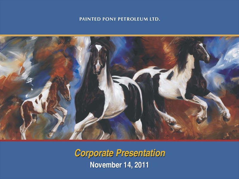 FIRSTENERGY SOCIETE GENERALE ANNUAL ENERGYGROWTH CONFERENCE – Painted Pony Petroleum Ltd – slide 1