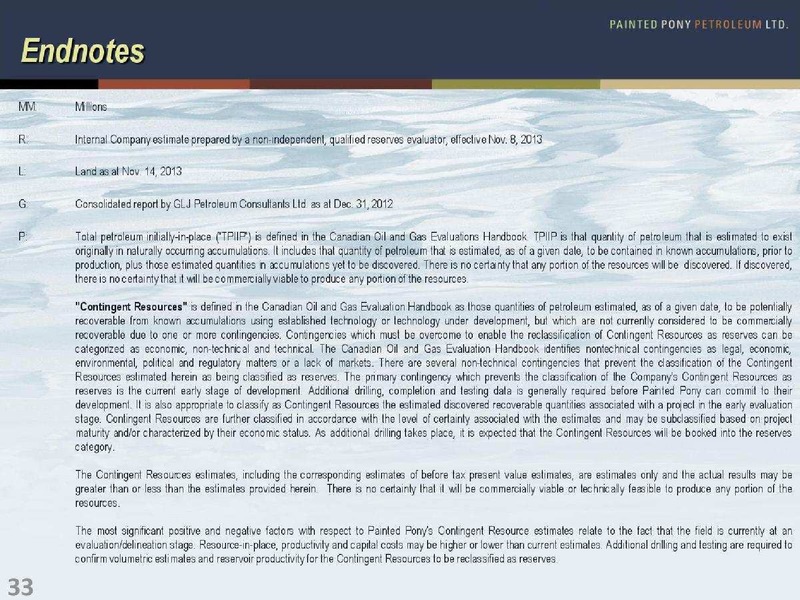 ENERGY GROWTH CONFERENCE – Painted Pony Petroleum Ltd – slide 33