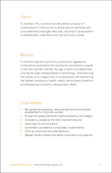 NINE MONTHS REPORT – Pakistan Petroleum Ltd – slide 4