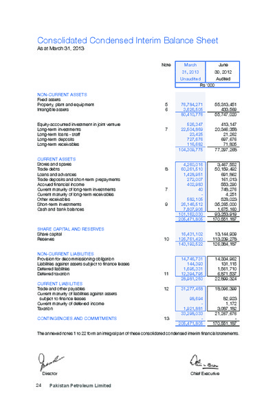 NINE MONTHS REPORT MARCH 2013 – Pakistan Petroleum Ltd – slide 26