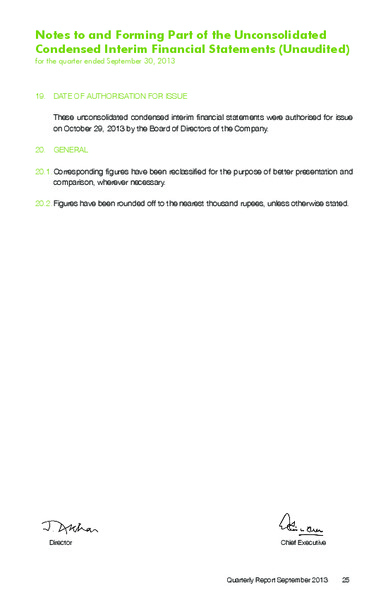 QUARTERLY REPORT – Pakistan Petroleum Ltd – slide 26