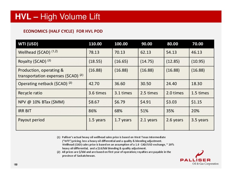 AUGUST 2013 CORPORATE PRESENTATION – Palliser Oil and Gas Corp. – slide 16