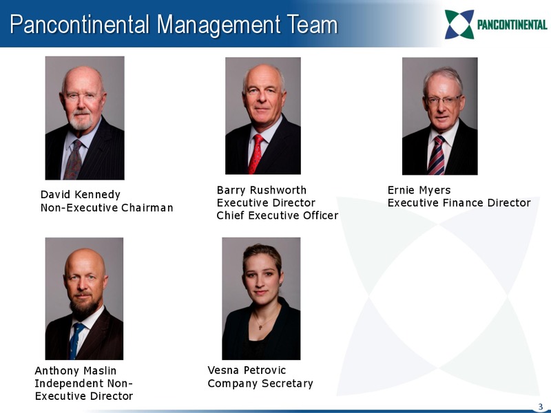 CONFERENCE PRESENTATION – Pancontinental Oil and Gas – slide 2