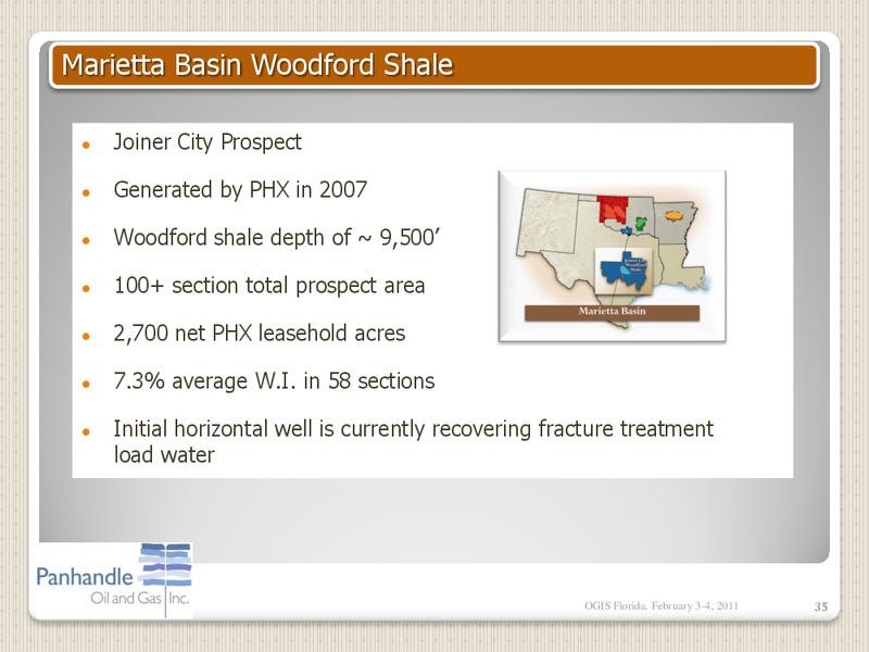 IPAA OGIS – Panhandle Oil and Gas Inc. – slide 34