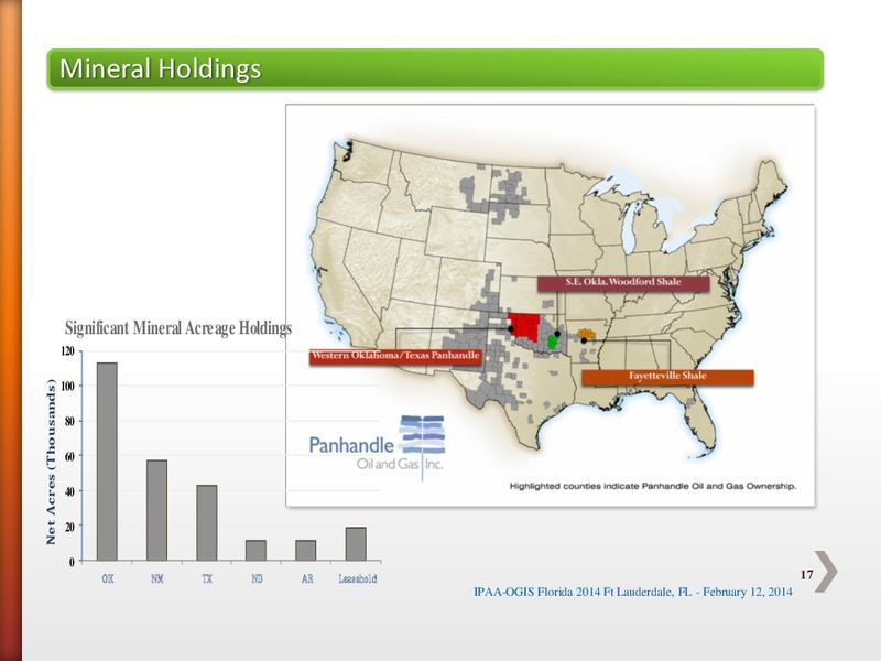 IPAA OGIS FLORIDA 2014 – Panhandle Oil and Gas Inc. – slide 16