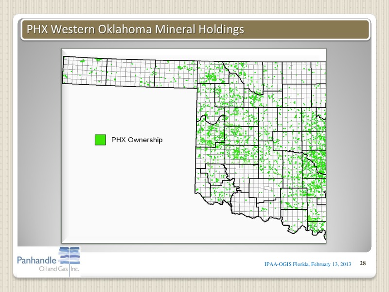 IPAA OGIS – Panhandle Oil and Gas Inc. – slide 27