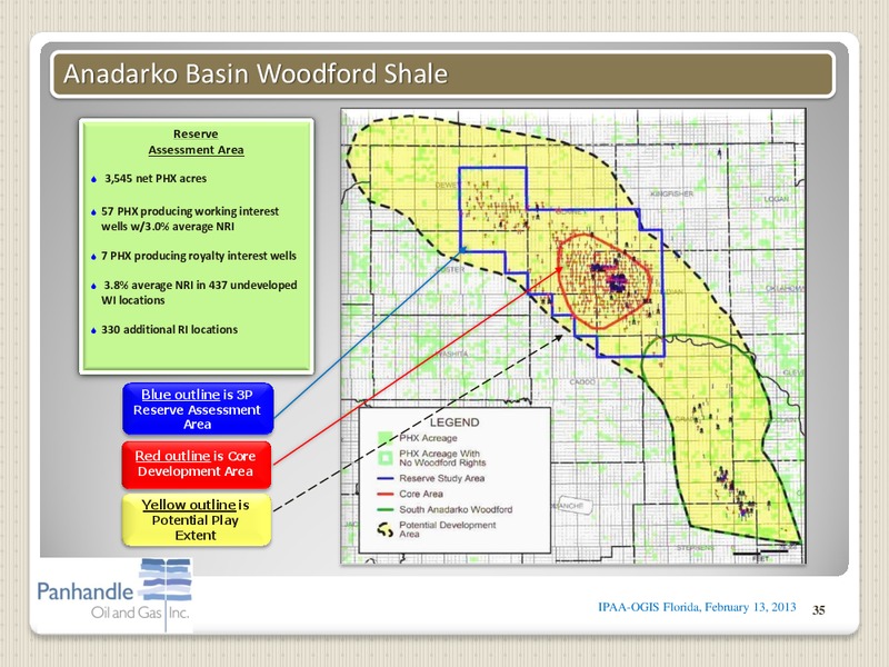 IPAA OGIS – Panhandle Oil and Gas Inc. – slide 34
