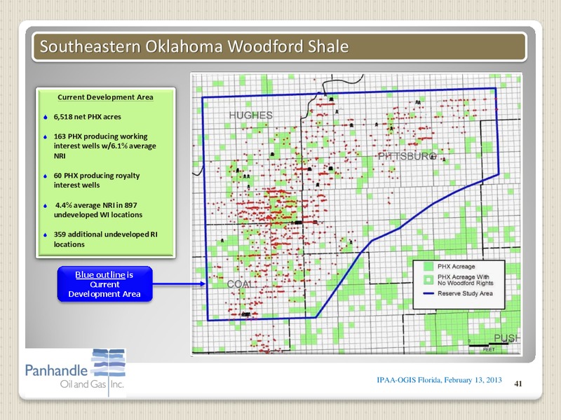 IPAA OGIS – Panhandle Oil and Gas Inc. – slide 40