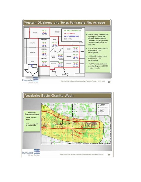 ENERCOMS THE OIL SERVICES CONFERENCE – Panhandle Oil and Gas Inc. – slide 14