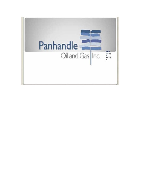 ENERCOMS THE OIL SERVICES CONFERENCE – Panhandle Oil and Gas Inc. – slide 20