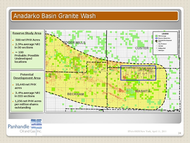 IPAA OGIS NEW YORK – Panhandle Oil and Gas Inc. – slide 33
