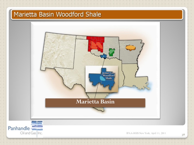 IPAA OGIS NEW YORK – Panhandle Oil and Gas Inc. – slide 35