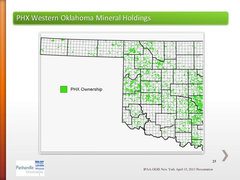 APRIL 2013 IPAA OGIS – Panhandle Oil and Gas Inc. – slide 24