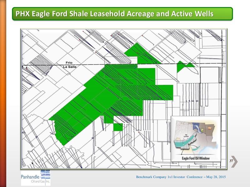 ONE ON ONE INVESTOR CONFERENCE 2015 – Panhandle Oil and Gas Inc. – slide 36