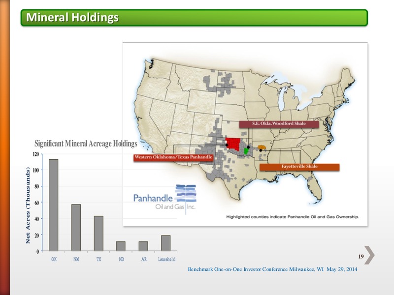 BENCHMARK ONE ON ONE INVESTOR CONFERENCE – Panhandle Oil and Gas Inc. – slide 18