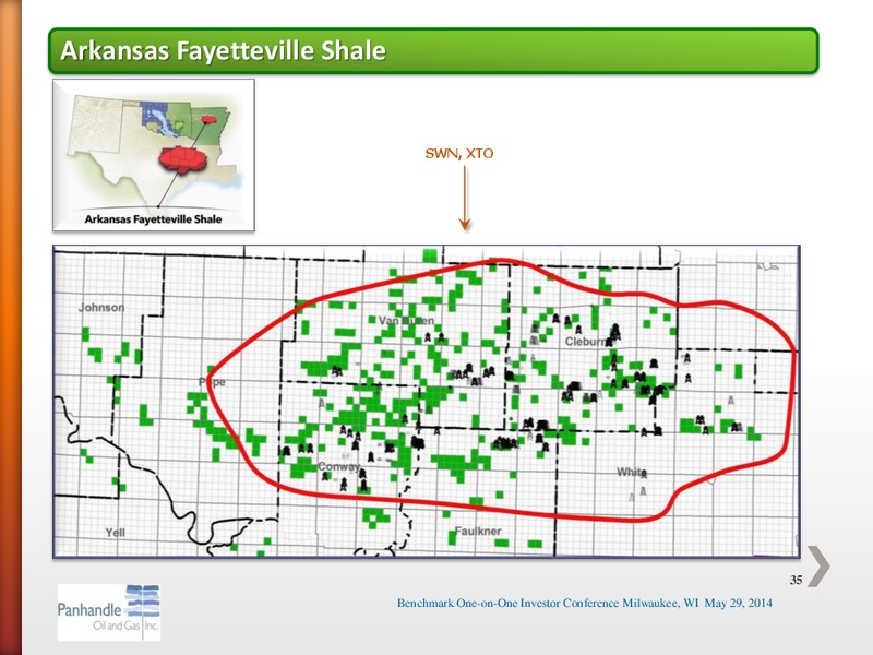 BENCHMARK ONE ON ONE INVESTOR CONFERENCE – Panhandle Oil and Gas Inc. – slide 34