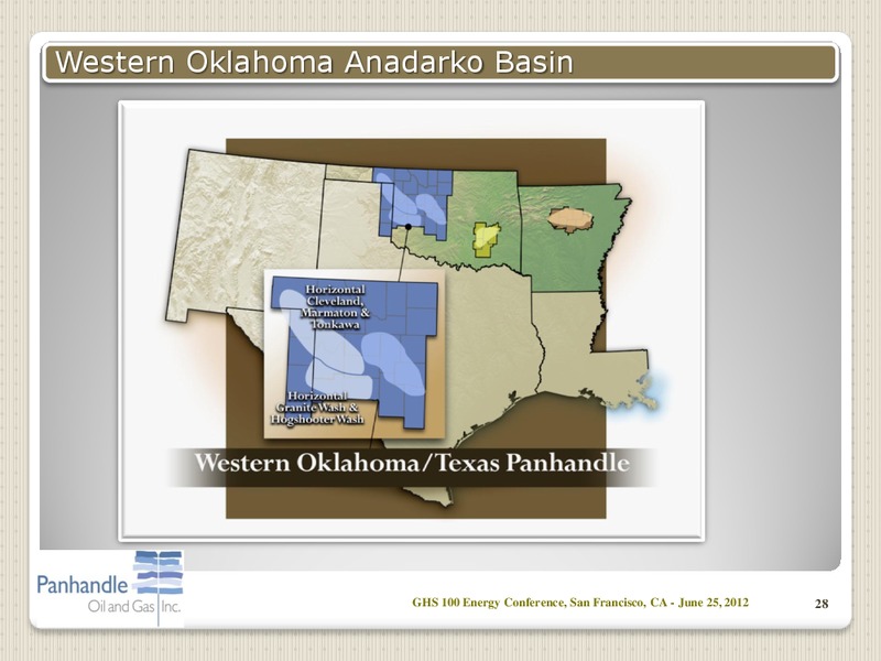 GHS 100 ENERGY CONFERENCE – Panhandle Oil and Gas Inc. – slide 27