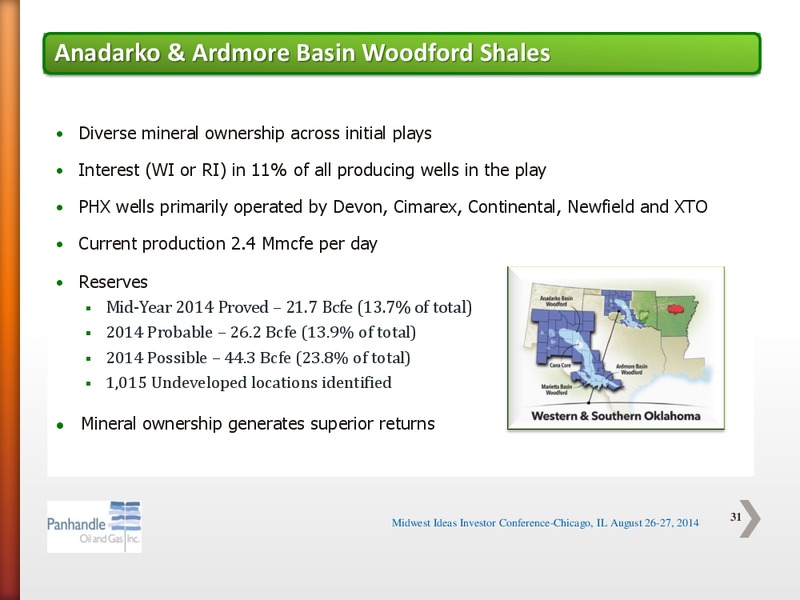 Midwest IDEAS Investor Conference – Panhandle Oil and Gas Inc. – slide 30