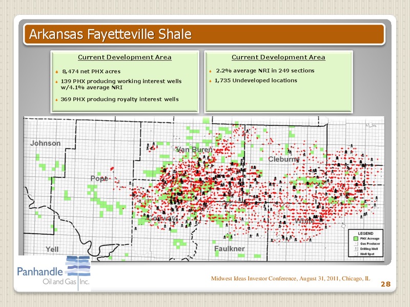 MIDWEST IDEAS INVESTOR CONFERENCE – Panhandle Oil and Gas Inc. – slide 27