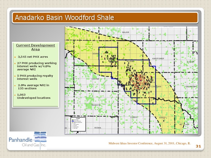 MIDWEST IDEAS INVESTOR CONFERENCE – Panhandle Oil and Gas Inc. – slide 30