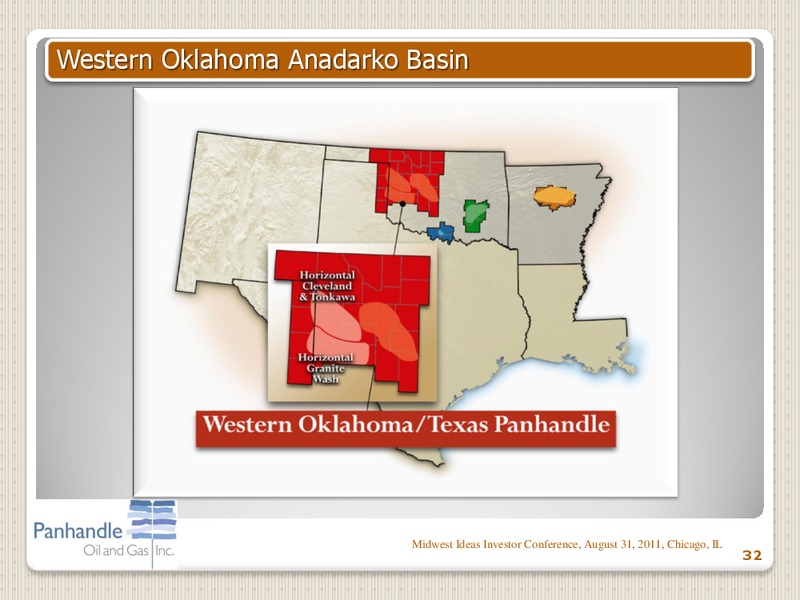 MIDWEST IDEAS INVESTOR CONFERENCE – Panhandle Oil and Gas Inc. – slide 31