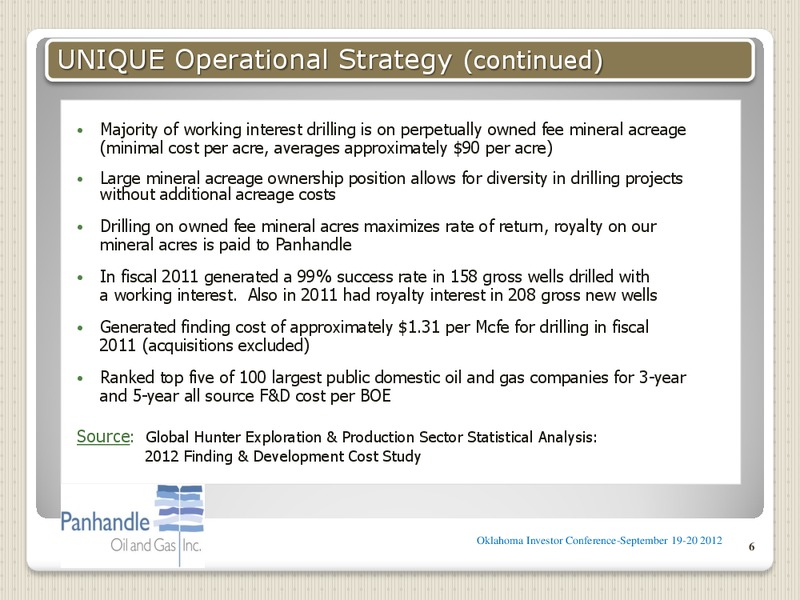 2ND ANNUAL OKLAHOMA INVESTOR CONFERENCE – Panhandle Oil and Gas Inc. – slide 5