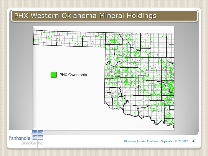 2ND ANNUAL OKLAHOMA INVESTOR CONFERENCE – Panhandle Oil and Gas Inc. – slide 26